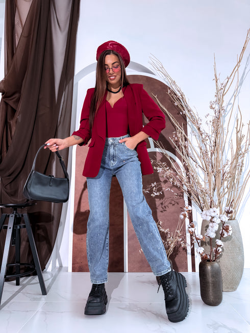 BALOON džinsa bikses "BLACK SPARKLE H886-7" - ZILAS